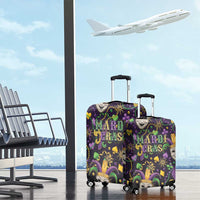 Mardi Gras Carnival Night Luggage Cover Jester Mask Fantasy