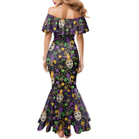 Mardi Gras Carnival Night Mermaid Dress Jester Mask Fantasy