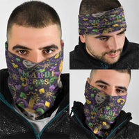 Mardi Gras Carnival Night Neck Gaiter Jester Mask Fantasy