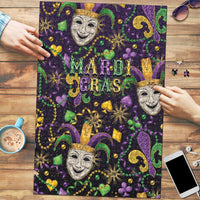 Mardi Gras Carnival Night Puzzle Jester Mask Fantasy