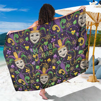 Mardi Gras Carnival Night Sarong Jester Mask Fantasy