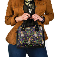 Mardi Gras Carnival Night Shoulder Handbag Jester Mask Fantasy