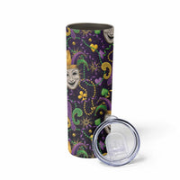 Mardi Gras Carnival Night Skinny Tumbler Jester Mask Fantasy