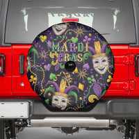 Mardi Gras Carnival Night Spare Tire Cover Jester Mask Fantasy