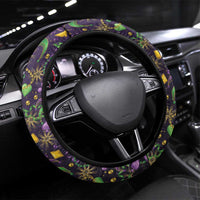 Mardi Gras Carnival Night Steering Wheel Cover Jester Mask Fantasy