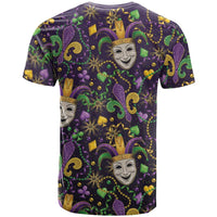 Mardi Gras Carnival Night T Shirt Jester Mask Fantasy
