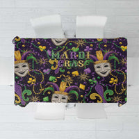 Mardi Gras Carnival Night Tablecloth Jester Mask Fantasy