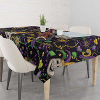 Mardi Gras Carnival Night Tablecloth Jester Mask Fantasy