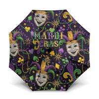 Mardi Gras Carnival Night Umbrella Jester Mask Fantasy