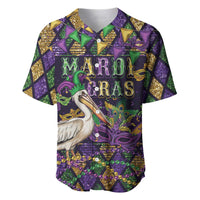 Mardi Gras Pelican Baseball Jersey Let the Good Times Roll