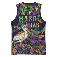 Mardi Gras Pelican Basketball Jersey Let the Good Times Roll