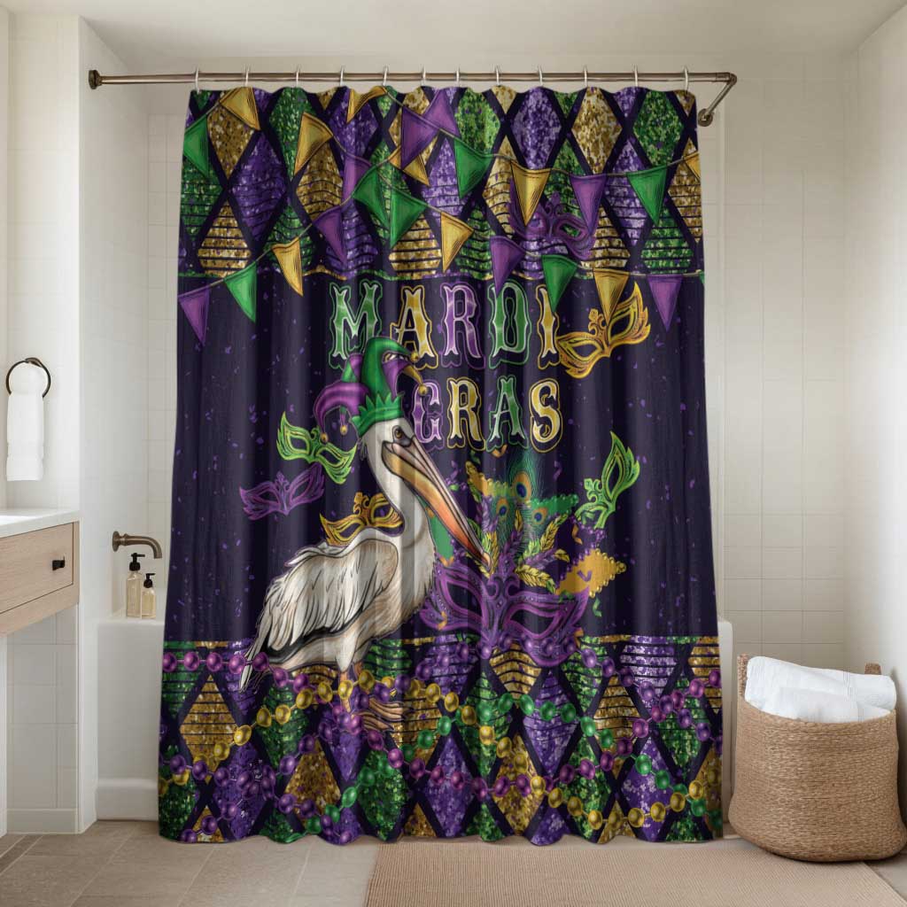 Mardi Gras Pelican Bathroom Set Let the Good Times Roll