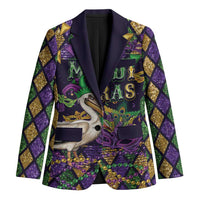 Mardi Gras Pelican Blazer Let the Good Times Roll