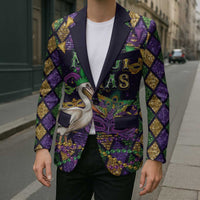 Mardi Gras Pelican Blazer Let the Good Times Roll