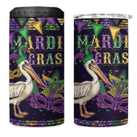 Mardi Gras Pelican 4 in 1 Can Cooler Tumbler Let the Good Times Roll