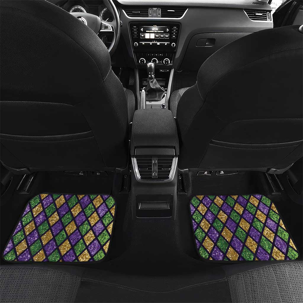 Mardi Gras Pelican Car Mats Let the Good Times Roll