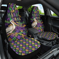 Mardi Gras Pelican Car Seat Cover Let the Good Times Roll