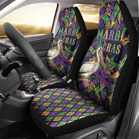 Mardi Gras Pelican Car Seat Cover Let the Good Times Roll