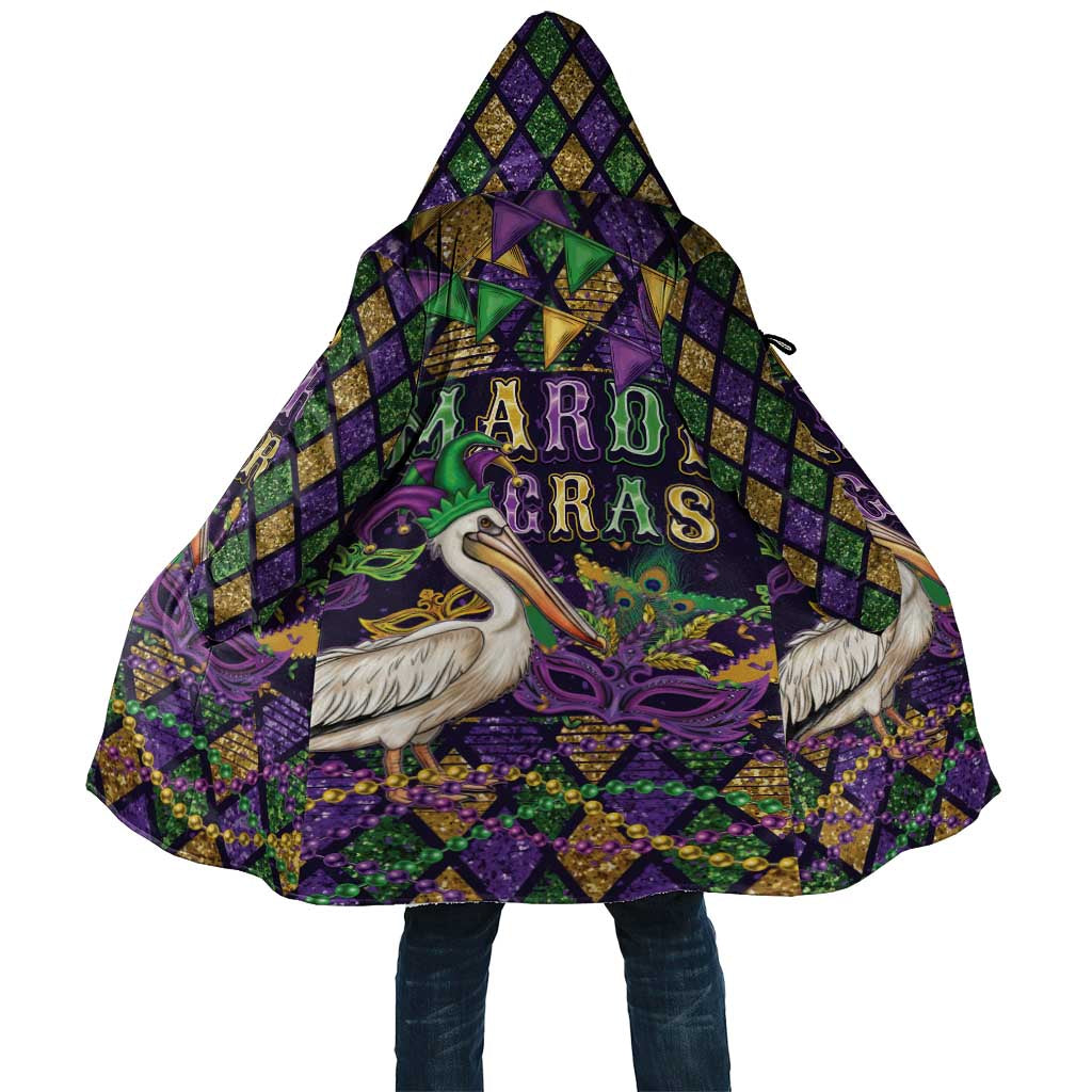 Mardi Gras Pelican Cloak Let the Good Times Roll