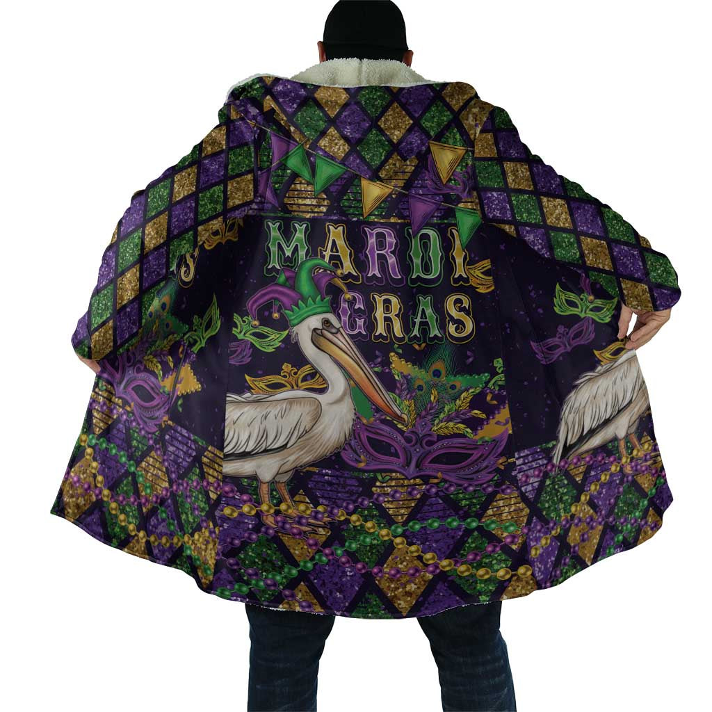 Mardi Gras Pelican Cloak Let the Good Times Roll