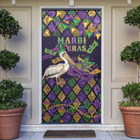 Mardi Gras Pelican Door Cover Let the Good Times Roll