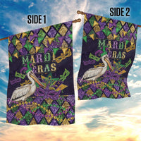 Mardi Gras Pelican Garden Flag Let the Good Times Roll