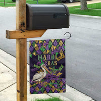 Mardi Gras Pelican Garden Flag Let the Good Times Roll