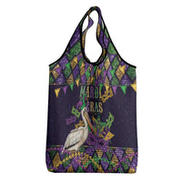 Mardi Gras Pelican Grocery Bag Let the Good Times Roll