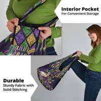 Mardi Gras Pelican Grocery Bag Let the Good Times Roll