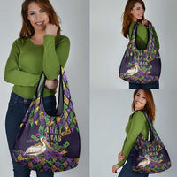 Mardi Gras Pelican Grocery Bag Let the Good Times Roll
