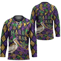 Mardi Gras Pelican Hockey Jersey Let the Good Times Roll