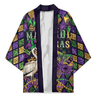 Mardi Gras Pelican Kimono Let the Good Times Roll