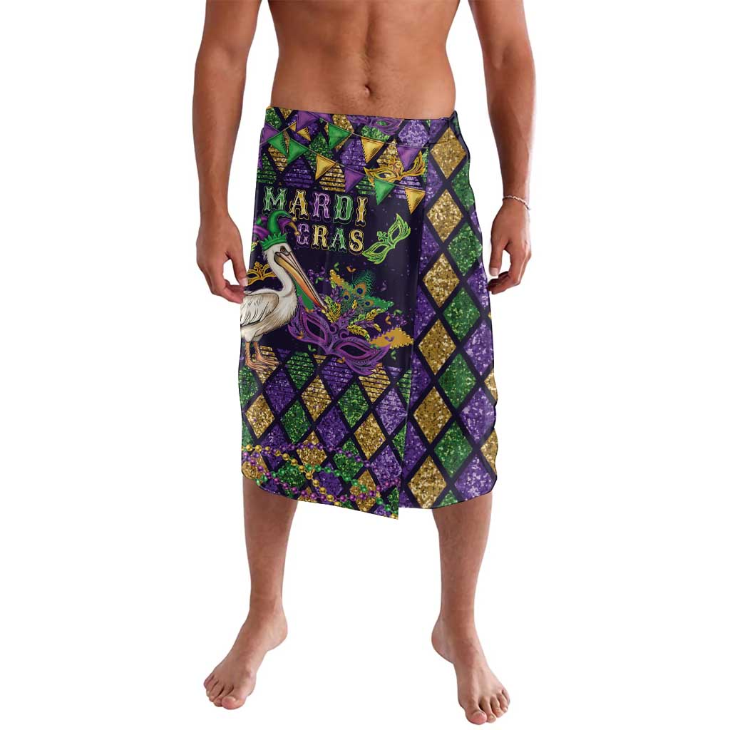 Mardi Gras Pelican Lavalava Let the Good Times Roll