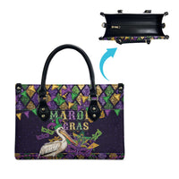 Mardi Gras Pelican Leather Bag Let the Good Times Roll