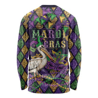 Mardi Gras Pelican Long Sleeve Shirt Let the Good Times Roll