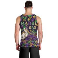Mardi Gras Pelican Men Tank Top Let the Good Times Roll