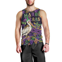 Mardi Gras Pelican Men Tank Top Let the Good Times Roll