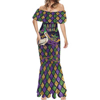 Mardi Gras Pelican Mermaid Dress Let the Good Times Roll