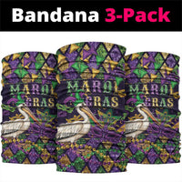 Mardi Gras Pelican Neck Gaiter Let the Good Times Roll
