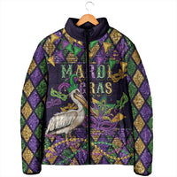 Mardi Gras Pelican Padded Jacket Let the Good Times Roll