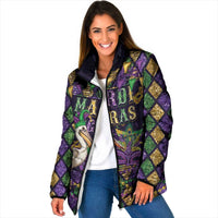 Mardi Gras Pelican Padded Jacket Let the Good Times Roll