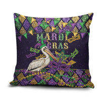 Mardi Gras Pelican Pillow Cover Let the Good Times Roll