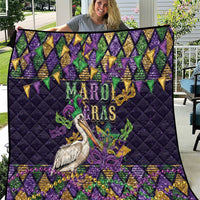 Mardi Gras Pelican Quilt Let the Good Times Roll