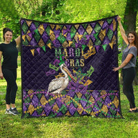 Mardi Gras Pelican Quilt Let the Good Times Roll