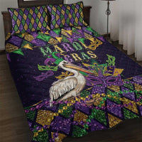Mardi Gras Pelican Quilt Bed Set Let the Good Times Roll