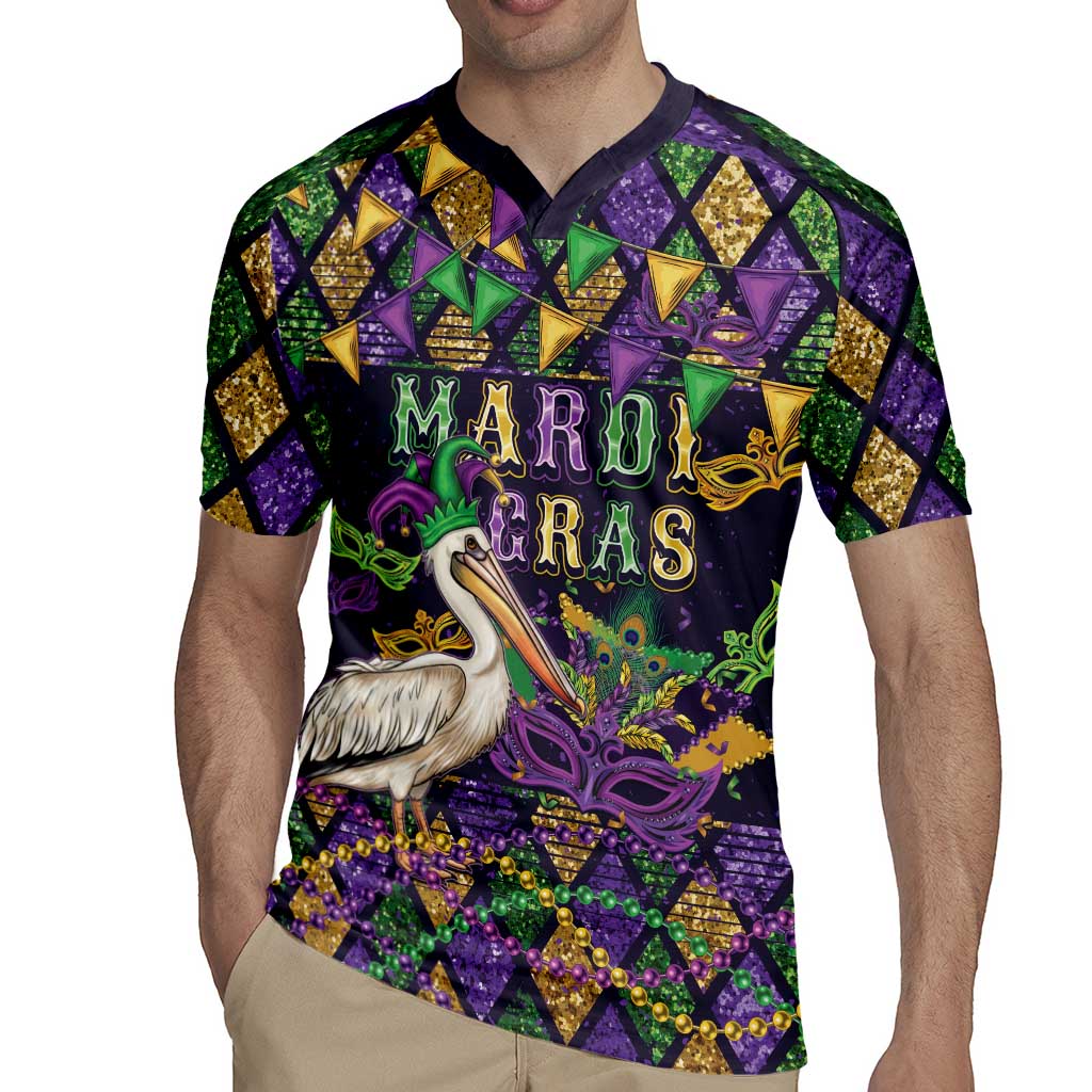 Mardi Gras Pelican Rugby Jersey Let the Good Times Roll