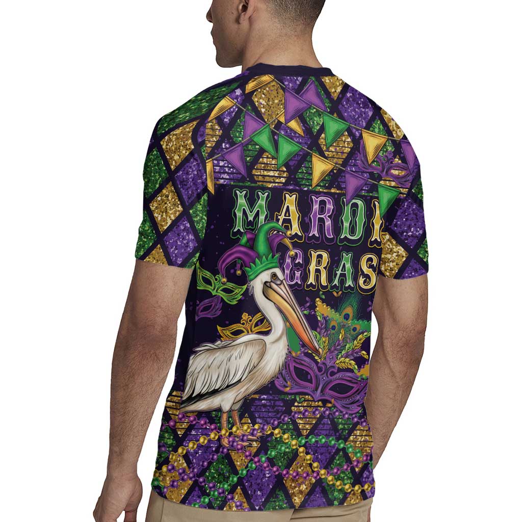 Mardi Gras Pelican Rugby Jersey Let the Good Times Roll