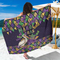Mardi Gras Pelican Sarong Let the Good Times Roll