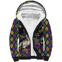 Mardi Gras Pelican Sherpa Hoodie Let the Good Times Roll