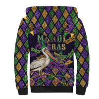 Mardi Gras Pelican Sherpa Hoodie Let the Good Times Roll